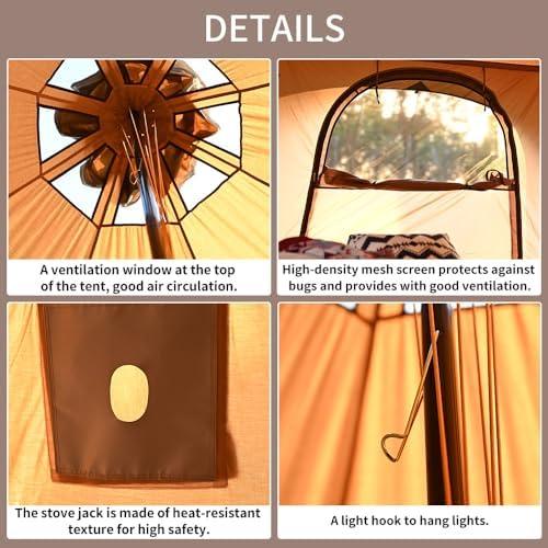Discovering Comfort: Our Experience with the ⁢MC TOMOUNT​ Bell Tent