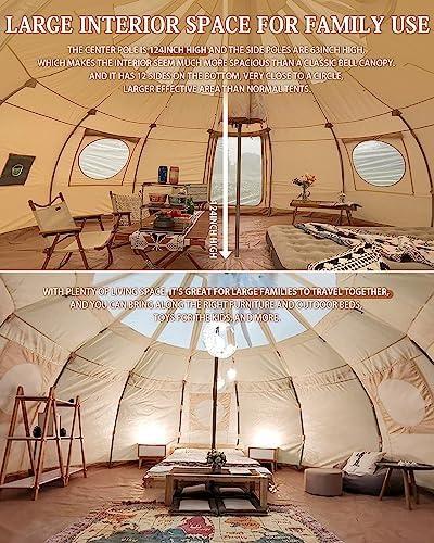 Exploring Comfort and Space: Our Review of the 16.4ft Canvas Tent