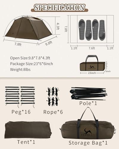Experience Comfort and Convenience: our ⁢Review of the MC TOMOUNT Cabin ⁢Tent