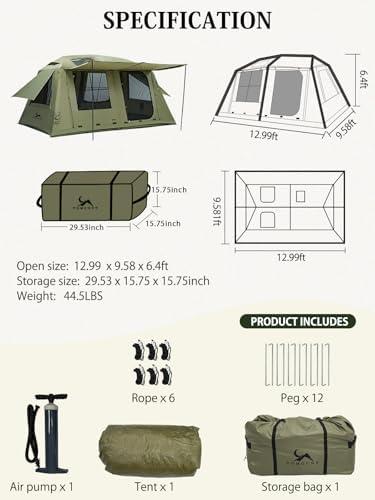 Inflatable Camping Bliss: Our Review of the MC TOMOUNT Tent