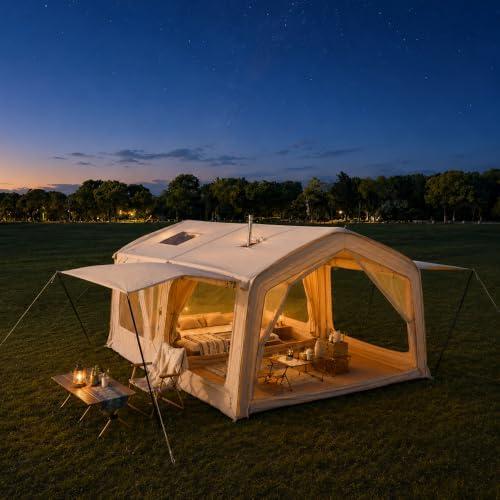 exploring the MC TOMOUNT Inflatable Tent: Our Camping Adventure