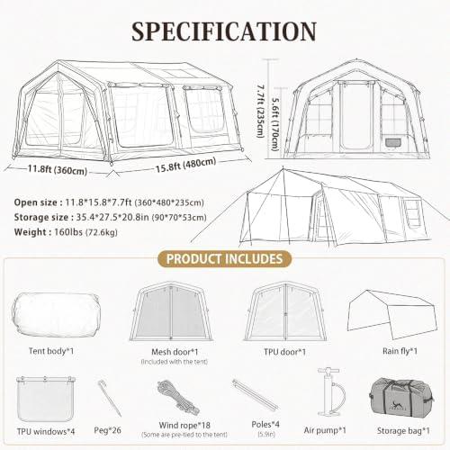 Exploring the MC TOMOUNT Inflatable Tent: Our Camping Adventure