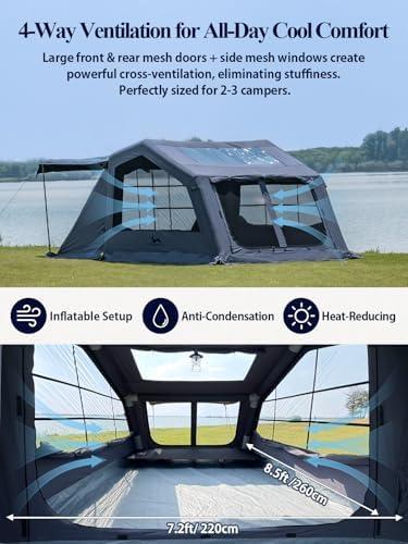 Unpacking the Comfort: Our Review of the MC TOMOUNT Inflatable Tent
