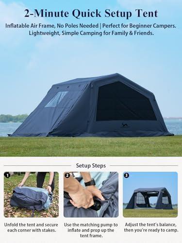 Unpacking the Comfort: Our Review of the MC TOMOUNT Inflatable Tent