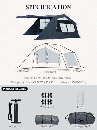 Unpacking the Comfort: Our Review of the MC TOMOUNT Inflatable Tent