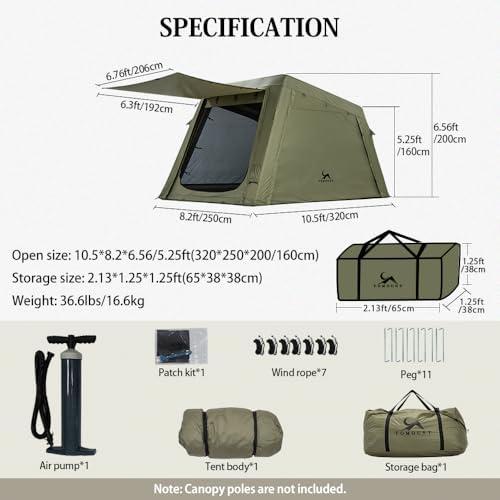 Exploring the Great Outdoors: Our Take on MC TOMOUNT Inflatable Tents