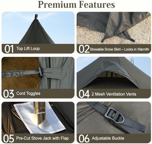 Discovering Comfort: Our Review of the MC TOMOUNT Hot Tent